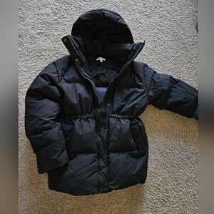 Other Stories Down Puffer Jacket Black Withe The Hood